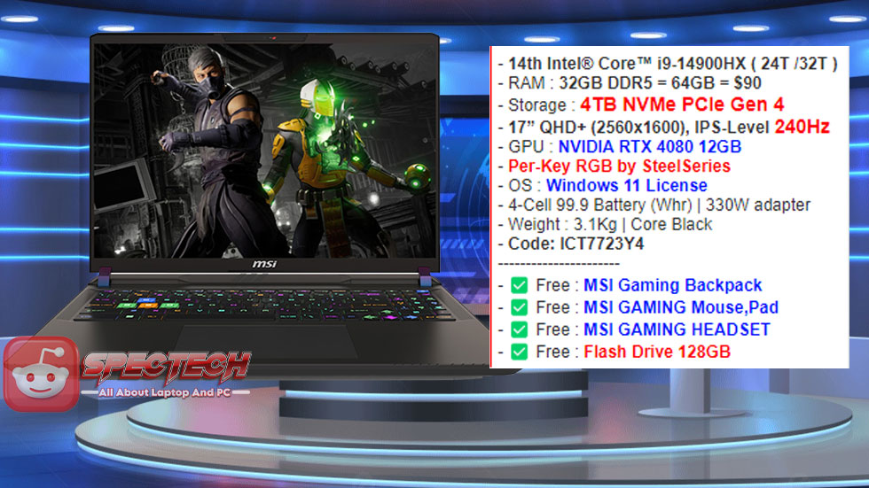 MSI Vector 16 HX A14VGG: Gaming dengan Performa Unggul