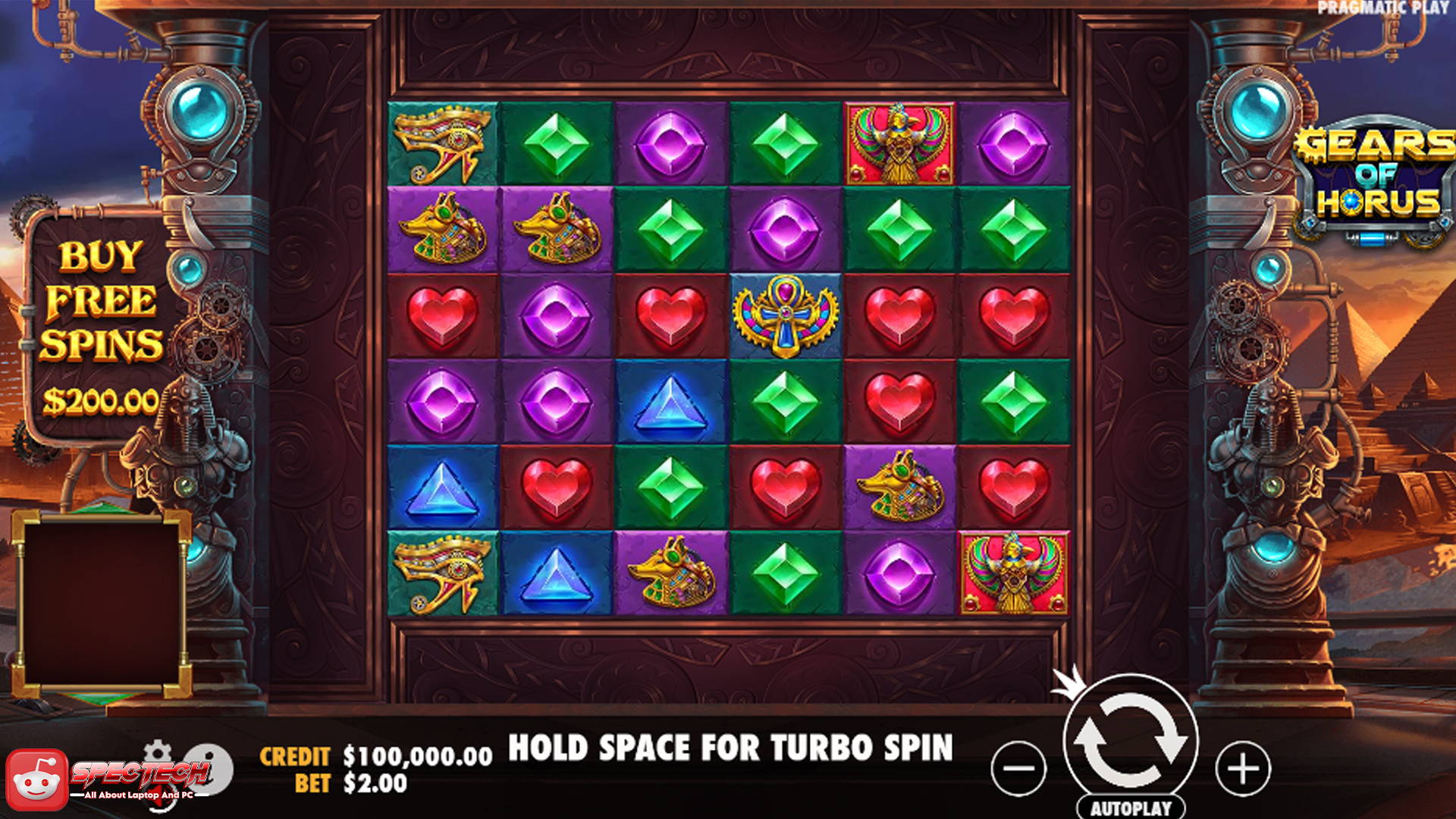 Jackpot Jumbo Menanti di Gears Of Horus Game Slot Online